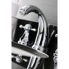 Kingston Brass KB4981BX Widespread Bathroom Faucet with Pop-Up Drain, Polished Chrome KB4981BX